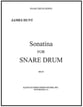 SONATINA FOR SNARE DRUM cover